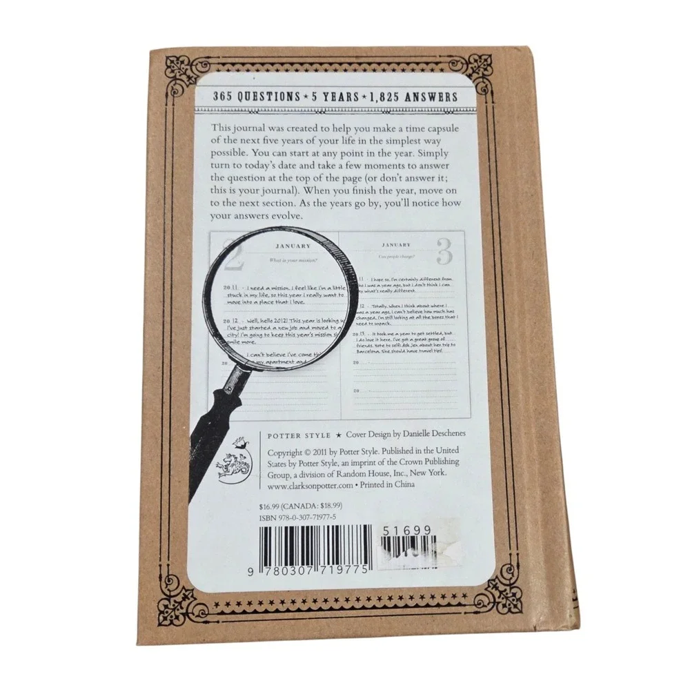 Question & Answer Time‎ Capsule 5 Year Journal-365 Questions Hardcover